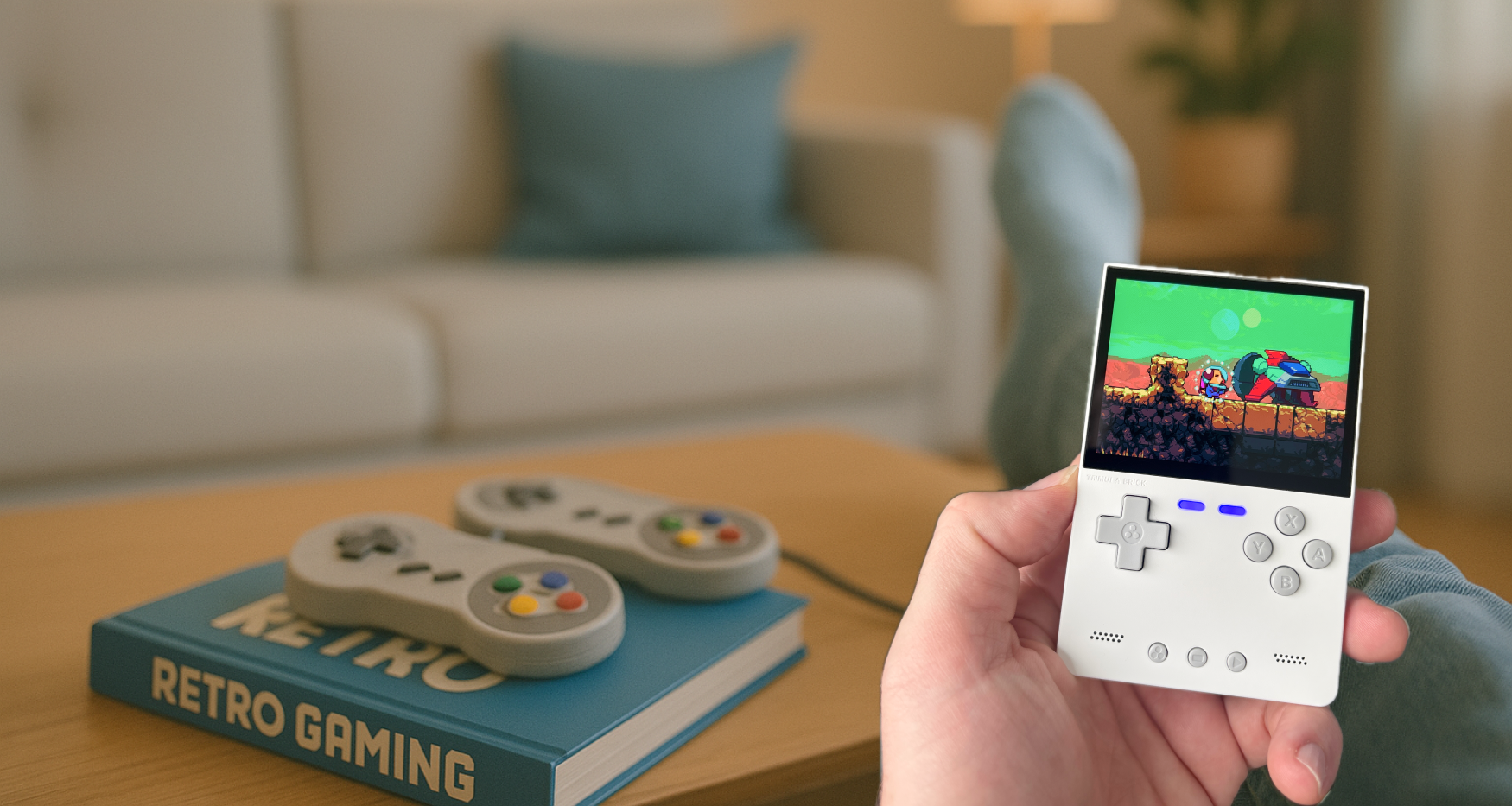 Retro handhelds background