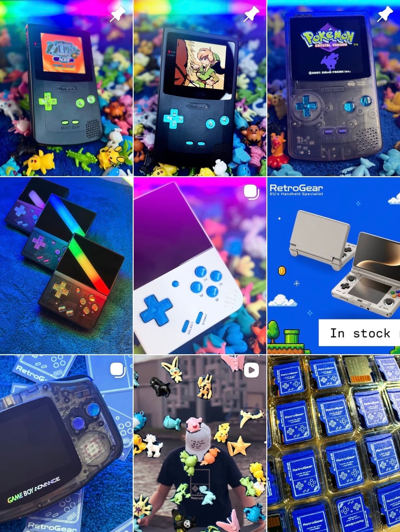 Preview of RetroGear's Instagram feed
