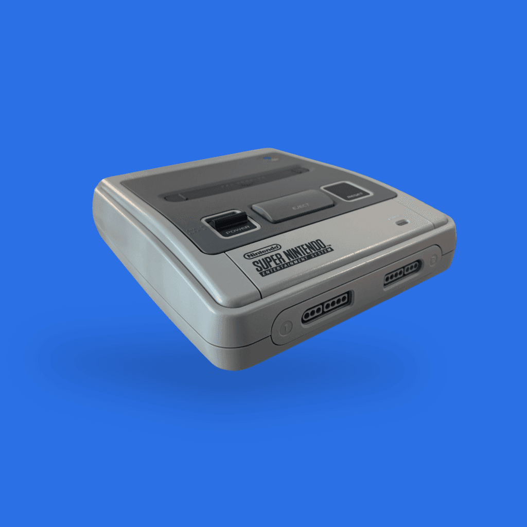 Super Nintendo Entertainment System grå SNES 1-chip